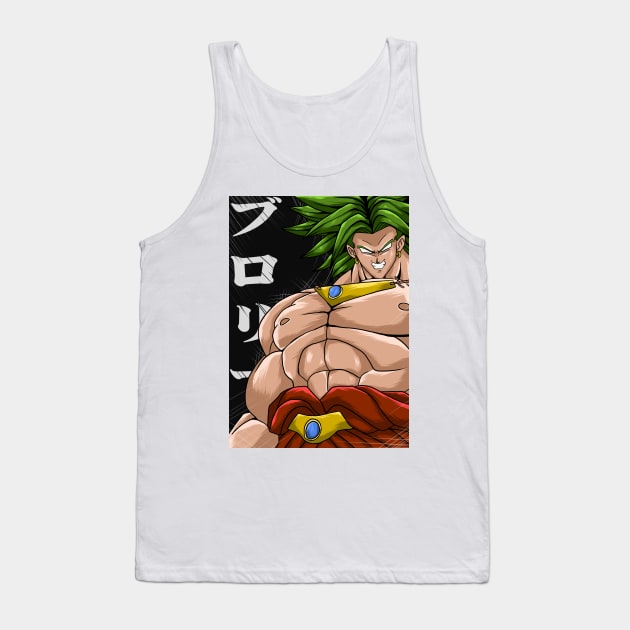 broly legendary super saiyan Tank Top by Amartwork